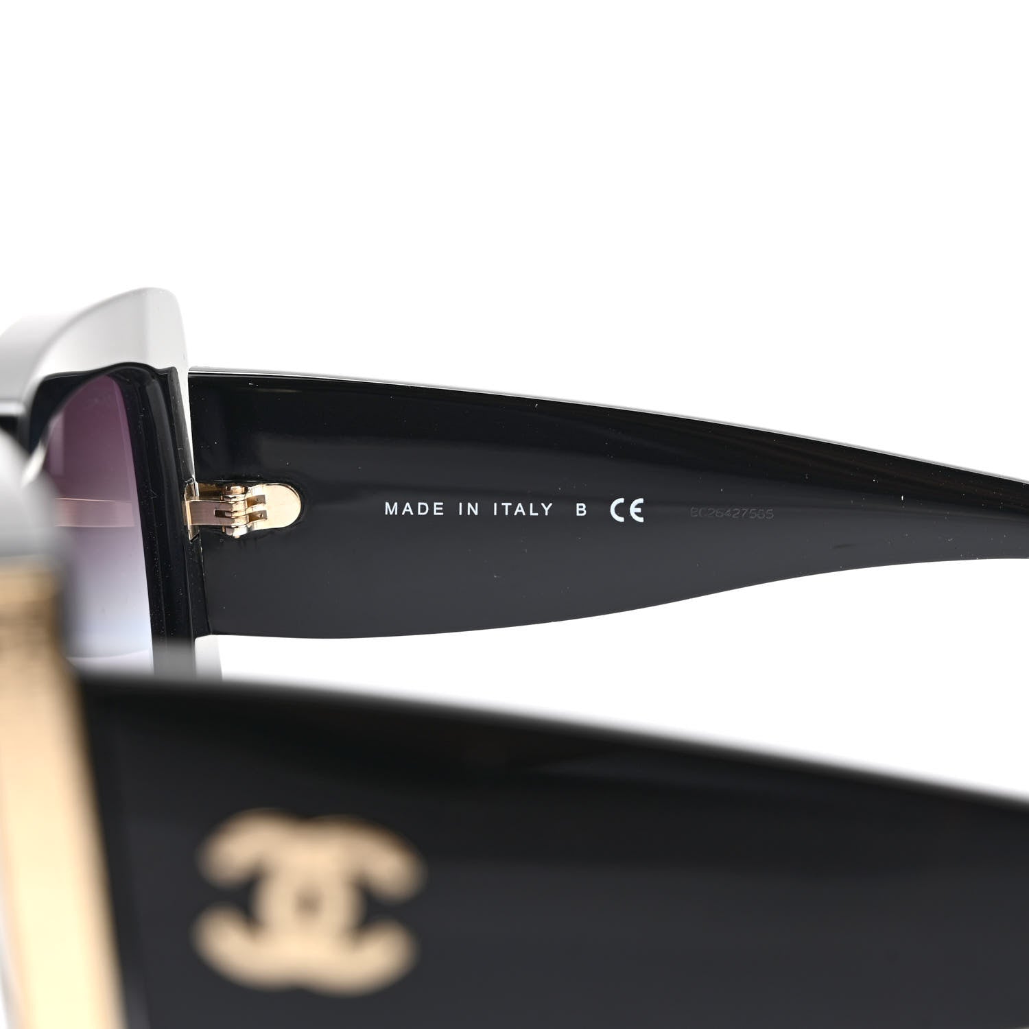Chanel Acetate Rectangle Sunglasses 5435 Black 7 of 8