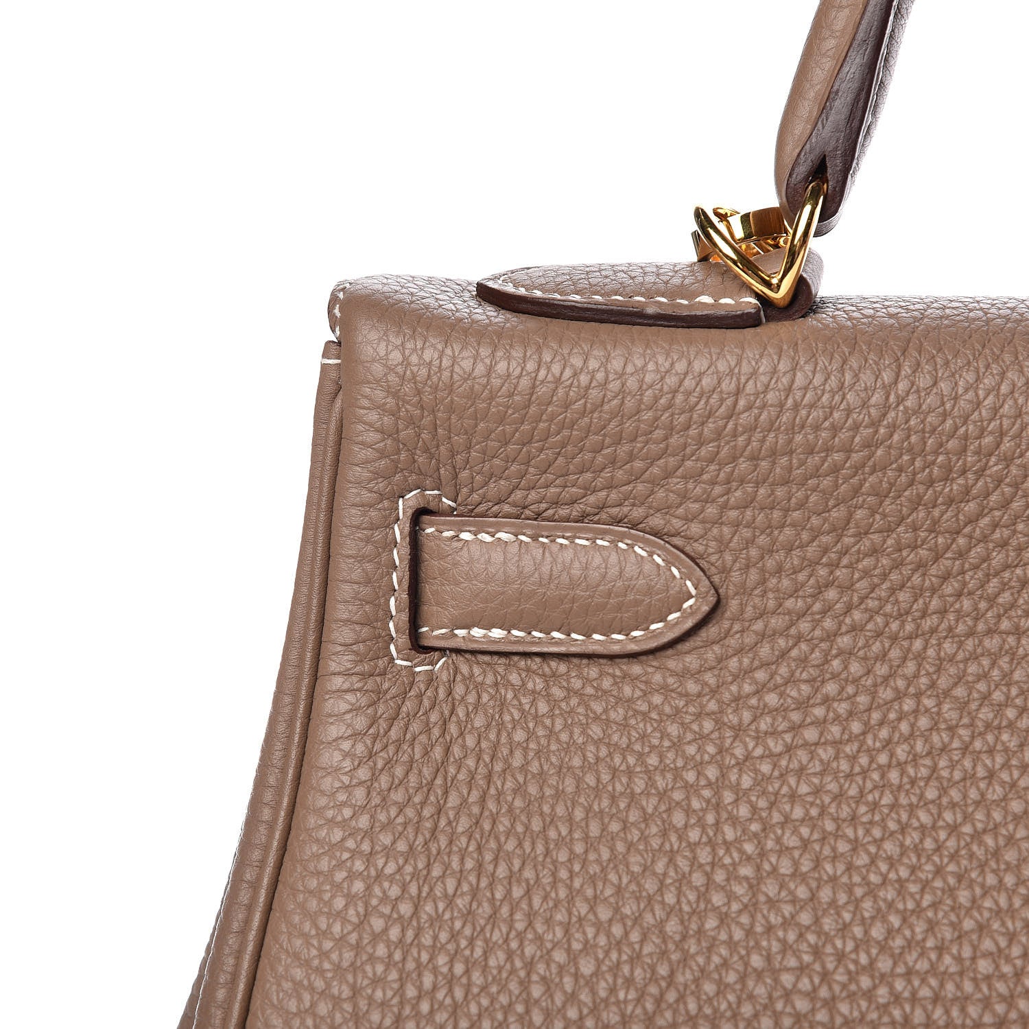 Hermes Togo Kelly Retourne 32 Etoupe 12 of 36