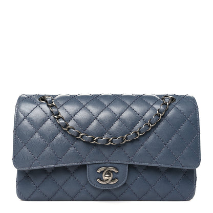 Chanel Caviar Quilted Medium Double Flap Grey 1 of 12