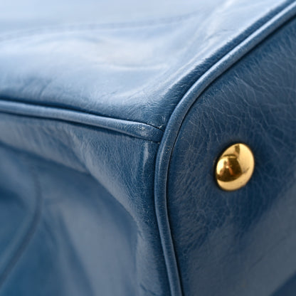 Miu Miu Vitello Shine Top Handle Satchel Oceano 12 of 13