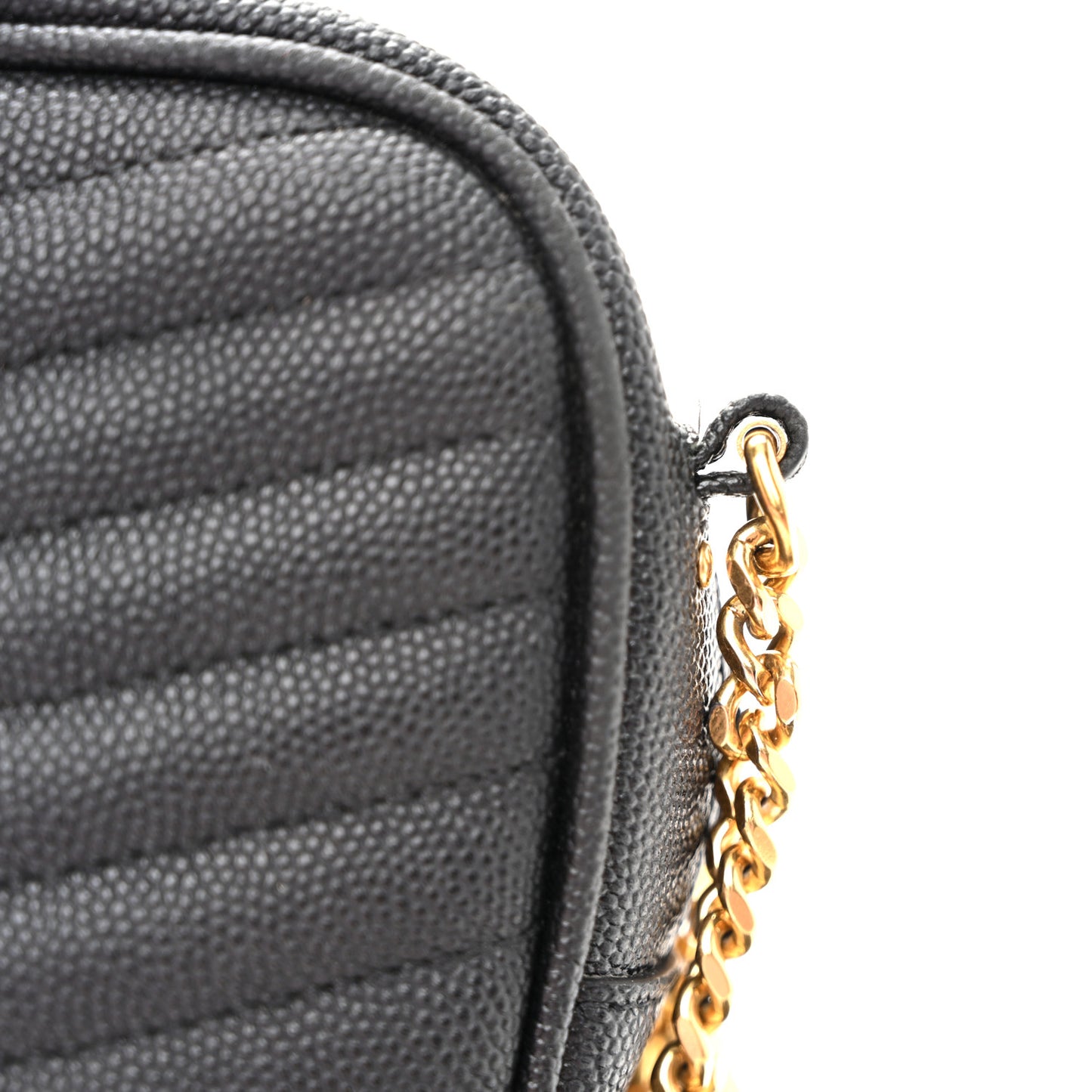 Grain De Poudre Matelasse Monogram Mini Lou Camera Bag Black