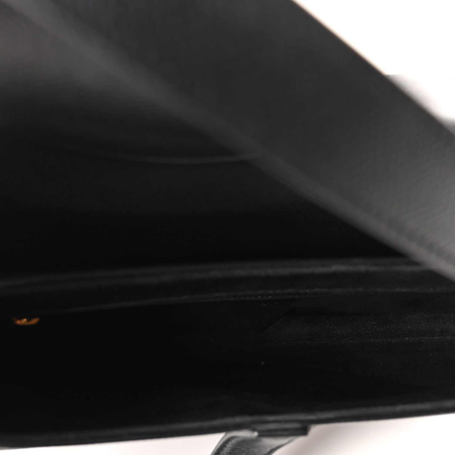 Christian Dior Grained Calfskin Saddle Bag Black 5 of 10