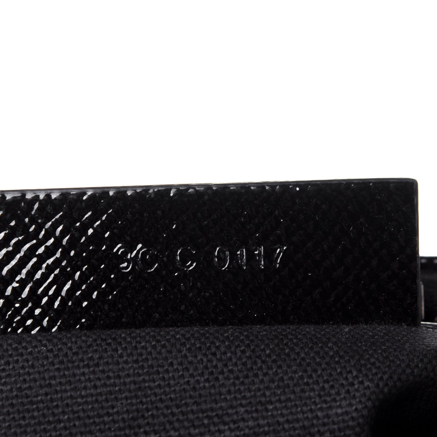 Textured Patent Calfskin Mini Antigona Black