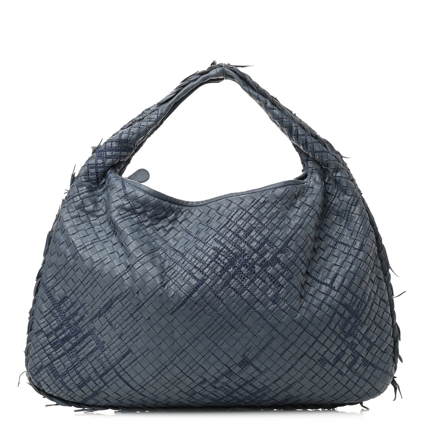 Nappa Intrecciato Fuzzy Maxi Veneta Hobo Krim