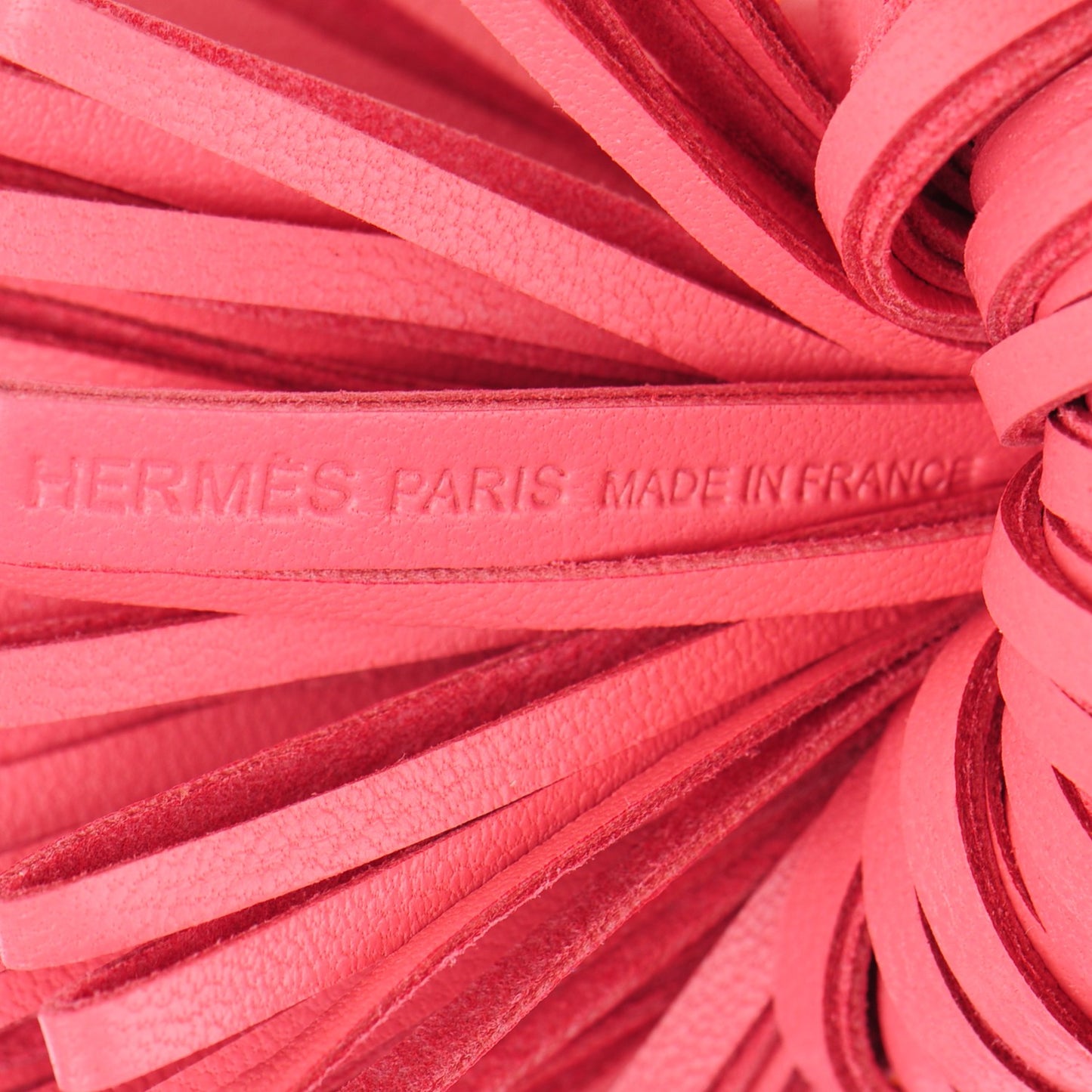 Lambskin Carmen Tassel Key Holder Fuchsia