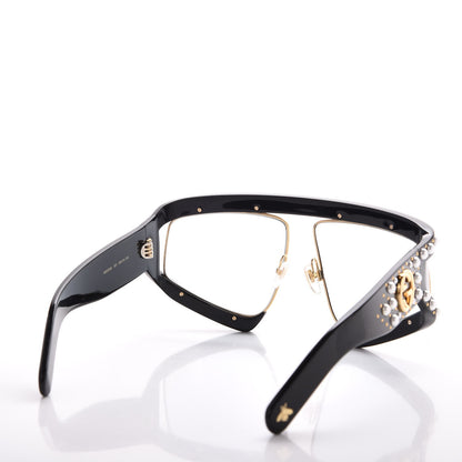 Gucci Acetate Pearl Rectangular Frame Sunglasses GG0234S Black 4 of 9