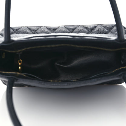 Chanel Caviar Quilted Medallion Tote Black 5 of 9