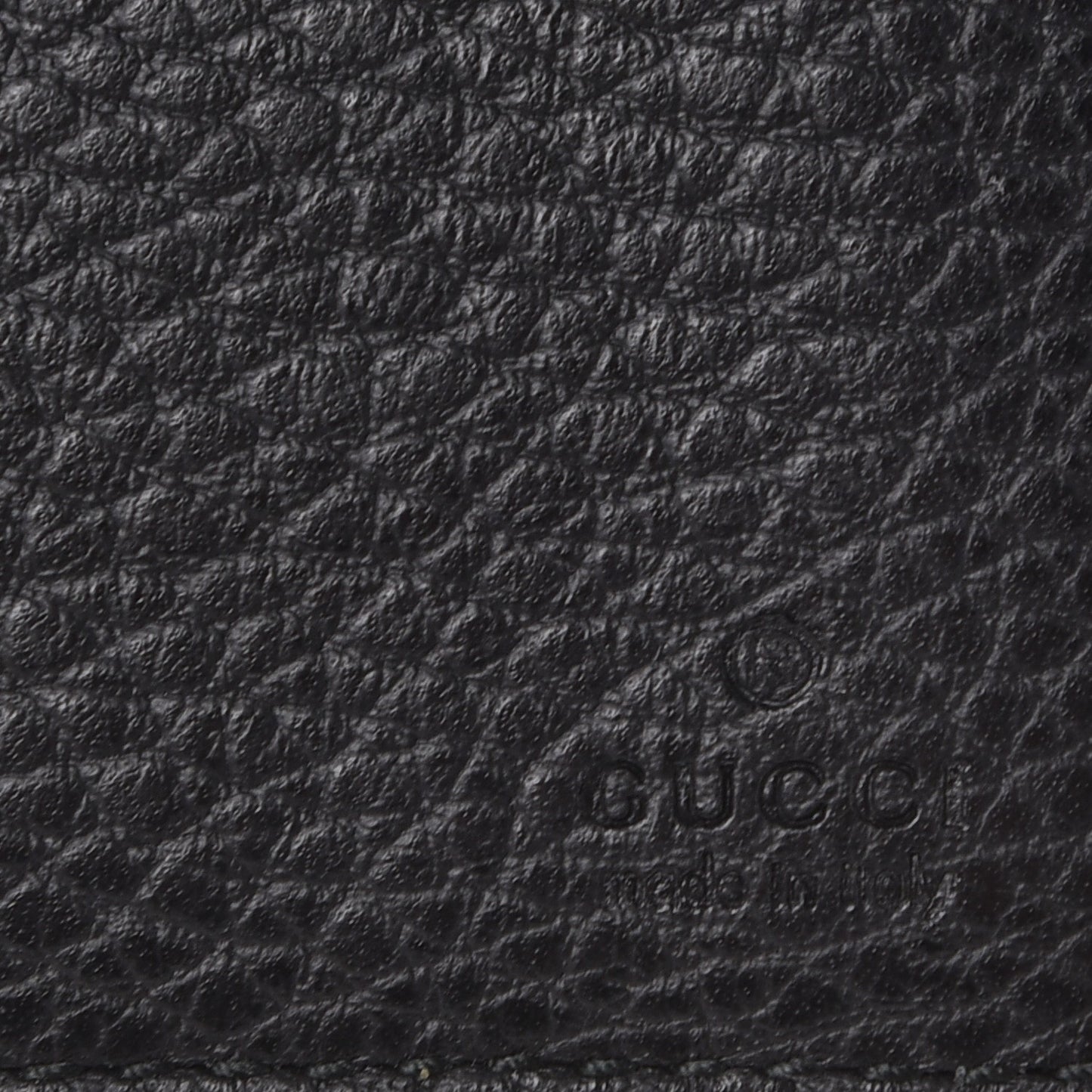 Dollar Calfskin Mini Swing Wallet Bag Black