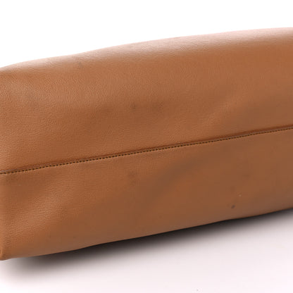 Saint Laurent Calfskin Large Shopping Tote Dark Tan 12 of 19