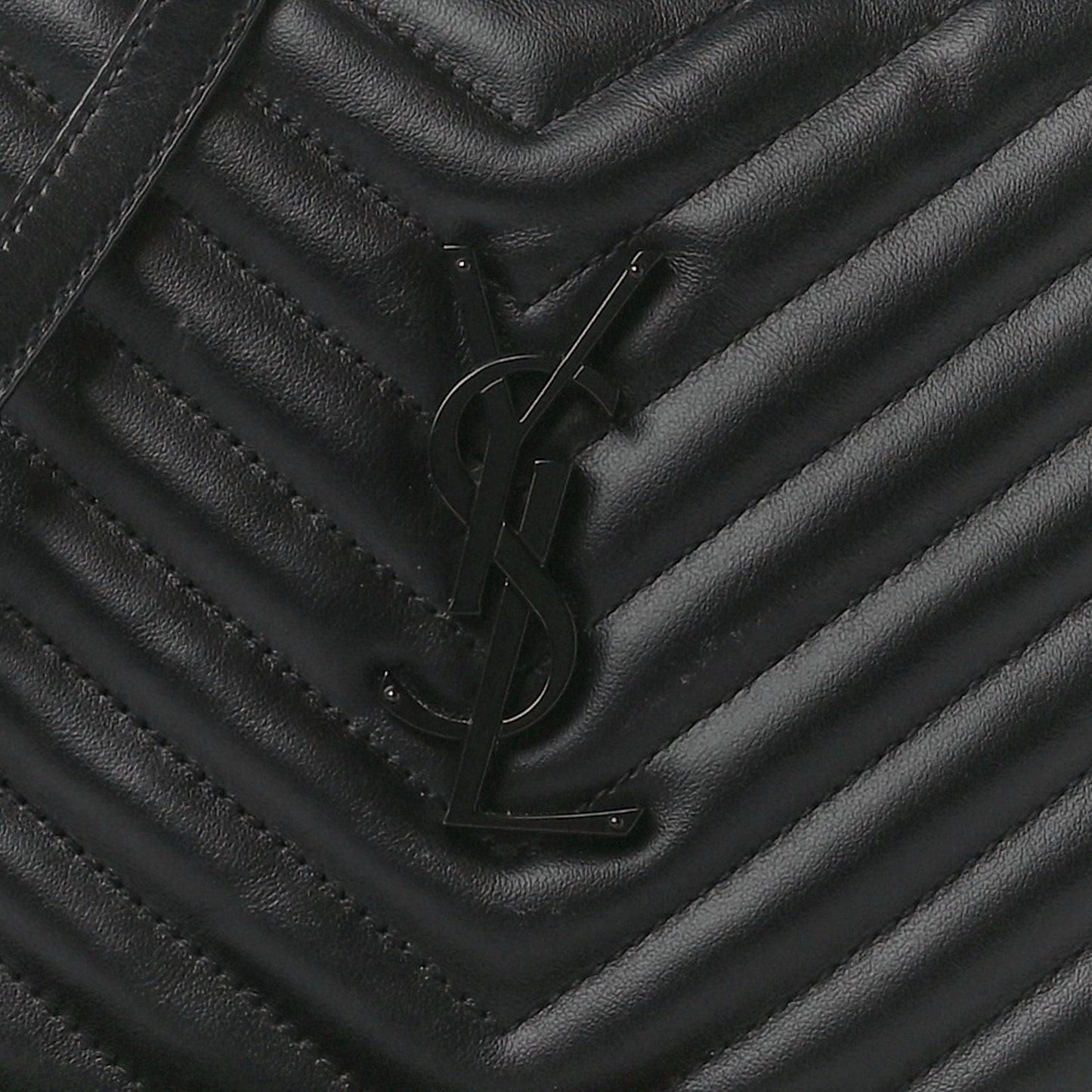 Calfskin Matelasse Monogram Monochrome Lou Camera Bag Black