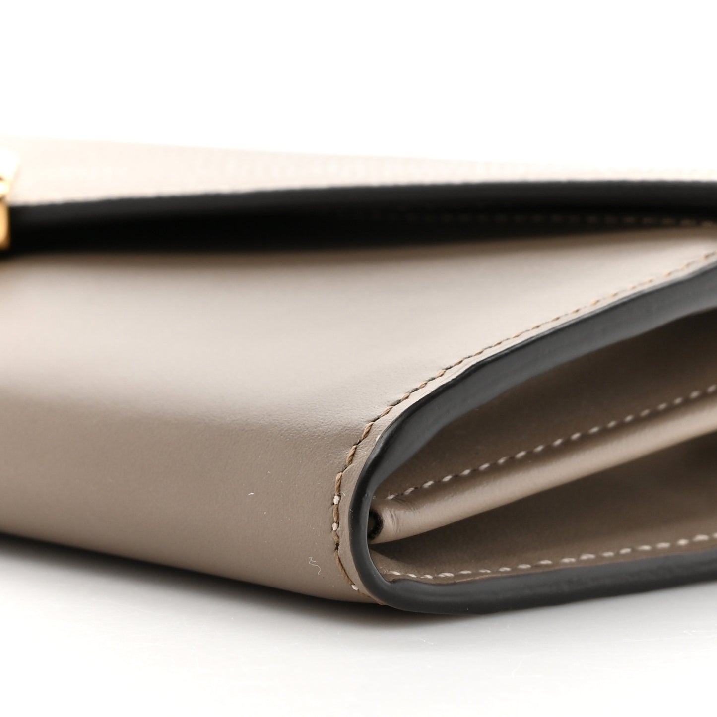 Vitello King Cruise FF Diamonds Continental Envelope Wallet On Chain Truffle Dove