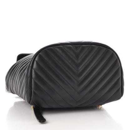 Chanel Calfskin Chevron Quilted Small Urban Spirit Backpack Black 4 of 7