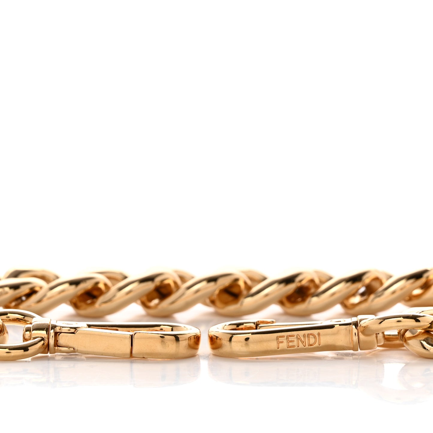 FENDI X VERSACE Metal Strap You Gold