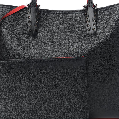 Christian Louboutin Calfskin Spikes East West Cabata Tote Black 6 of 8