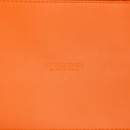 Bottega Veneta Lambskin Intreccio Medium Cabat Tangerine 7 of 11