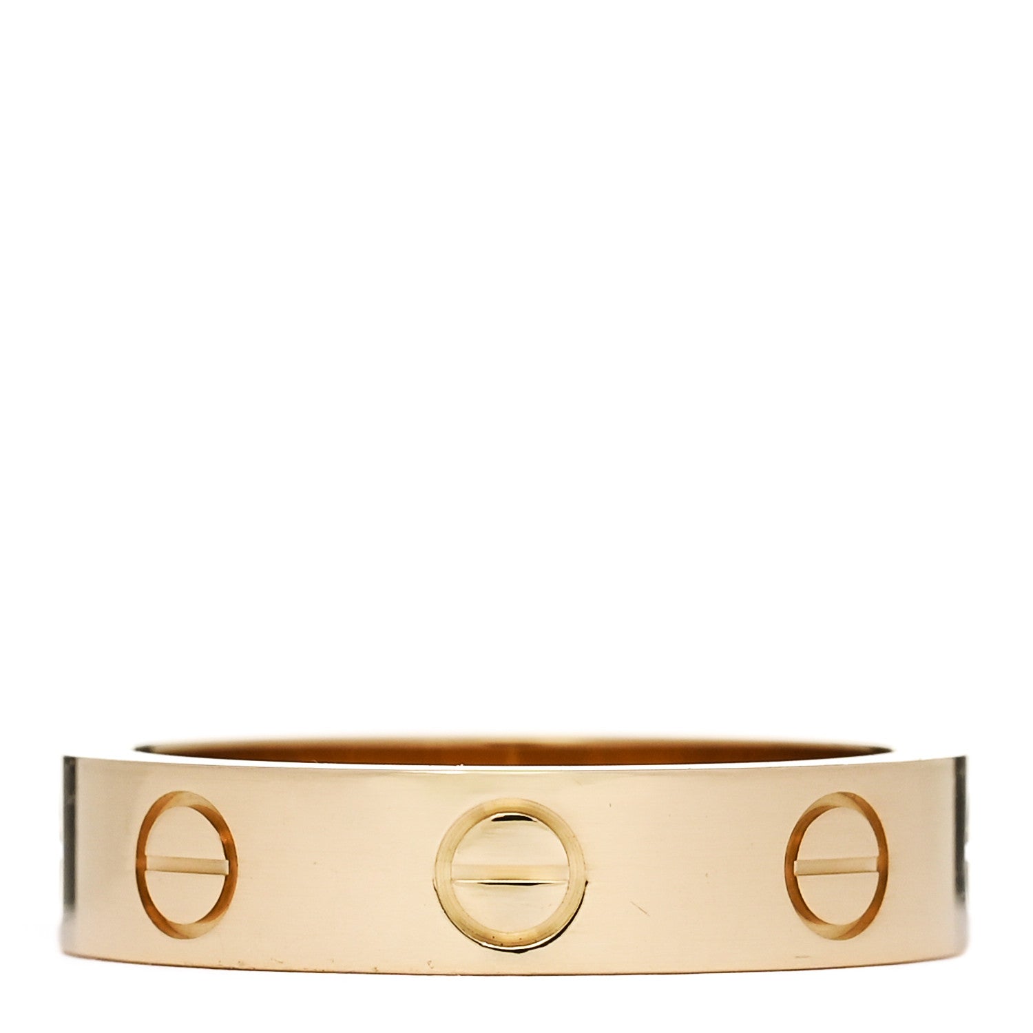 Cartier 18K Yellow Gold Diamond 4mm LOVE Wedding Band Ring 48 4.5 3 of 5