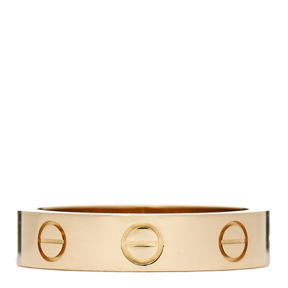 Cartier 18K Yellow Gold Diamond 4mm LOVE Wedding Band Ring 48 4.5 3 of 5