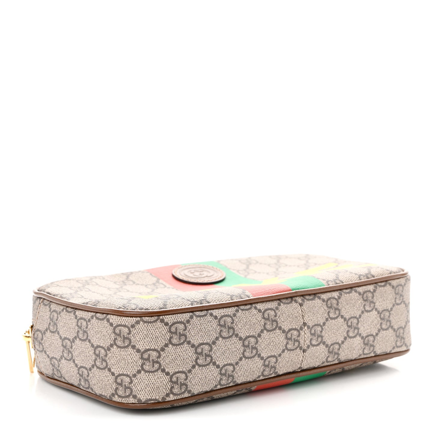 GG Supreme Monogram Azalea Calfskin Fake/Not Small Retro Interlocking G Belt Bag 90 36 Beige Ebony Brown Sugar