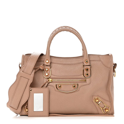 Balenciaga Chevre Gold Metallic Edge Hardware S City Rose Des Sables 1 of 16