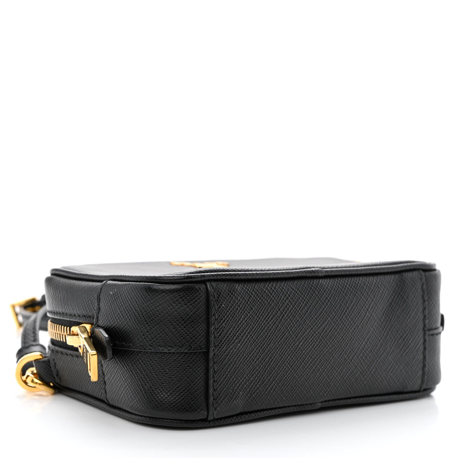 Prada Saffiano Mini Camera Crossbody Bag Black 4 of 14