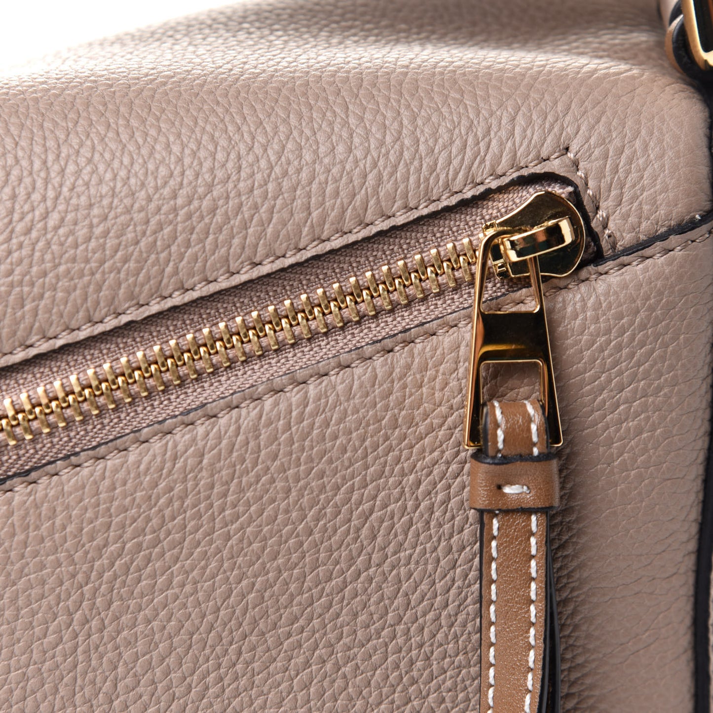 Grained Calfskin Small Puzzle Bag Sand Mink