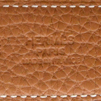 Hermes Box Togo Reversible Belt Strap Noir Gold 80 3 of 4