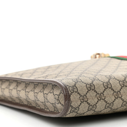 Gucci GG Supreme Monogram Large Rajah Chain Tote Beige New Acero 10 of 11