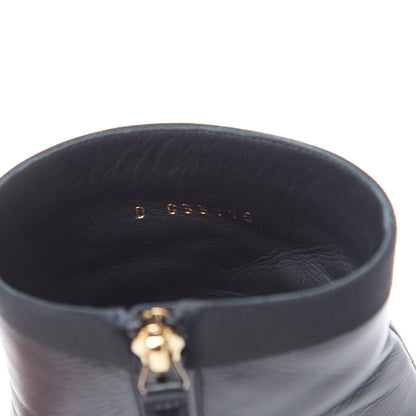 Chanel Lambskin Grosgrain Cap Toe Short Ankle Boots 40 Black 8 of 11