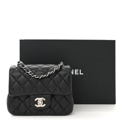 Chanel Lambskin Quilted Mini Square Flap Black 11 of 11