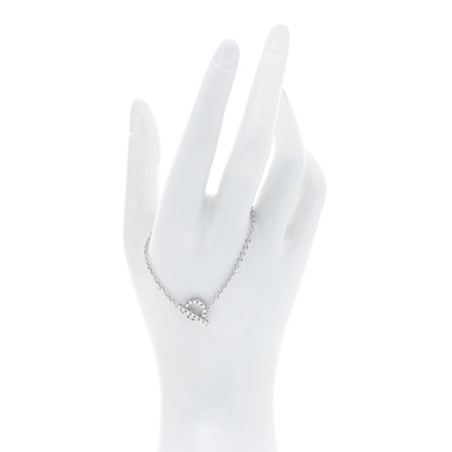 Hermes 18K White Gold Diamond Finesse Bracelet SH 2 of 7