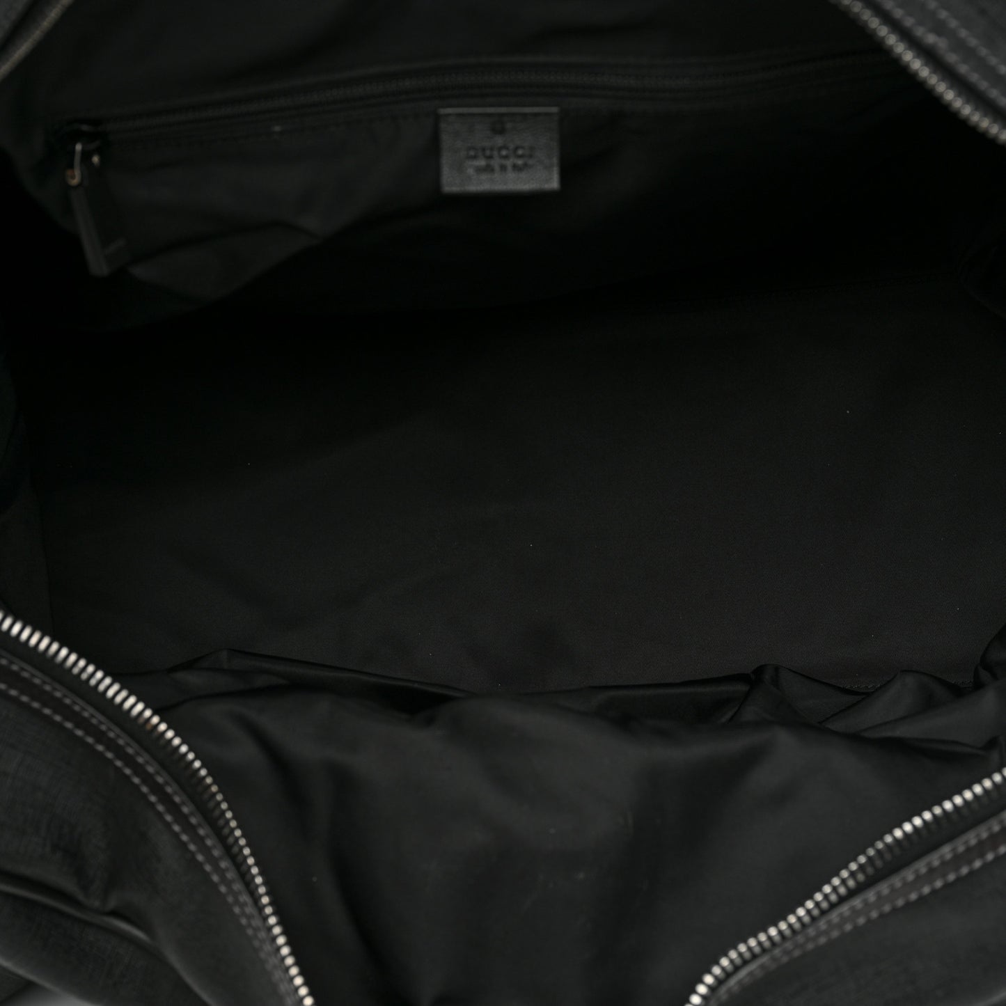 Coated Canvas Interlocking G Duffle Bag Black