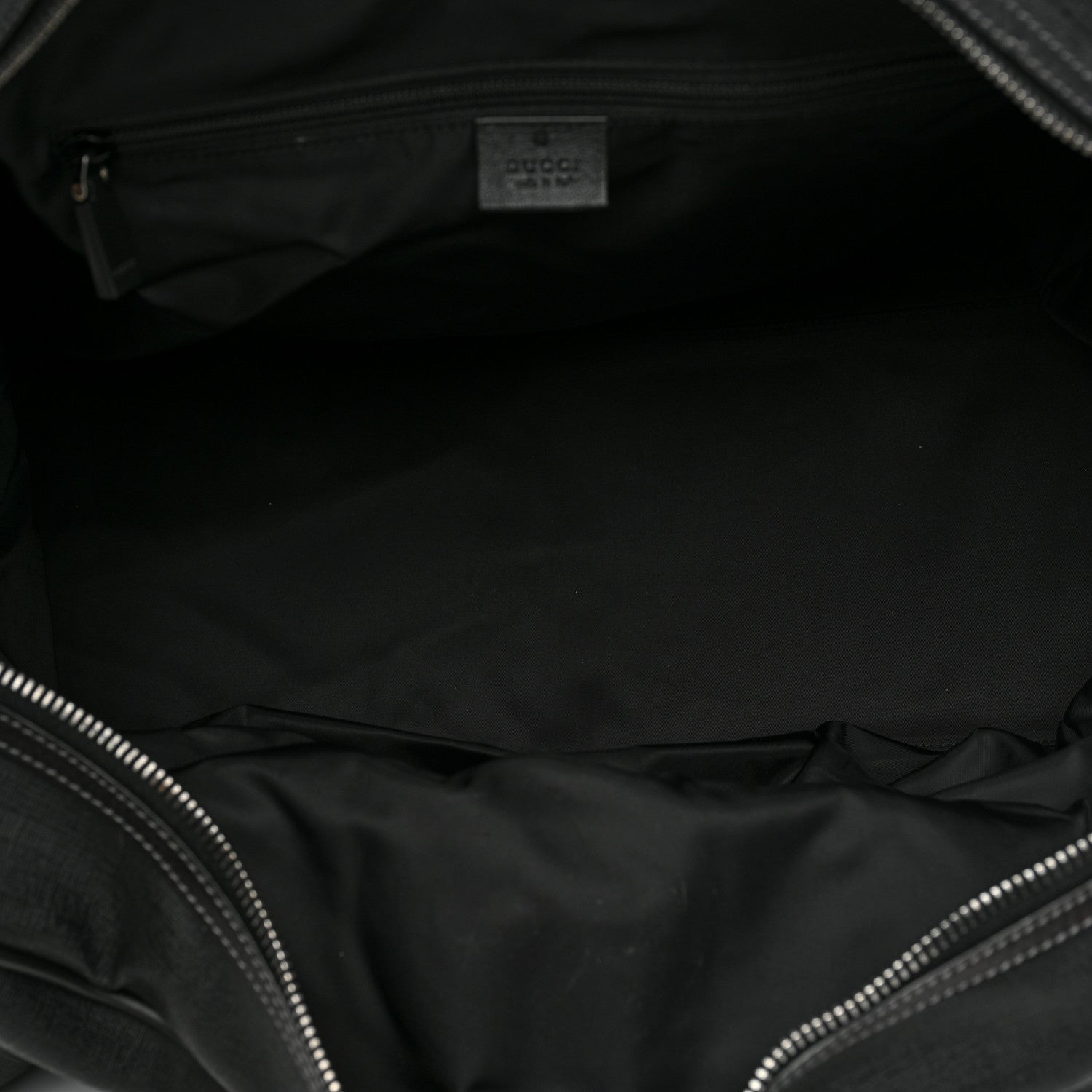 Gucci Coated Canvas Interlocking G Duffle Bag Black 4 of 16