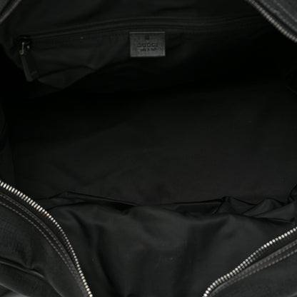 Gucci Coated Canvas Interlocking G Duffle Bag Black 4 of 16