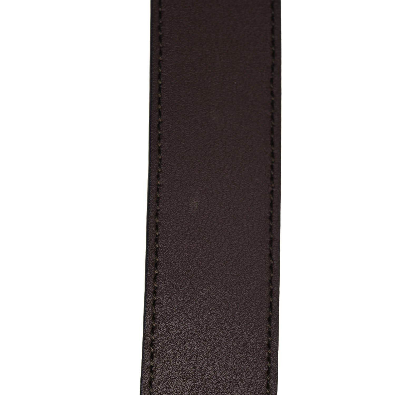 Gucci GG Supreme Monogram Matte Plutone Calfskin Double G 30mm Belt 85 34 Beige Ebony New Acero 7 of 7