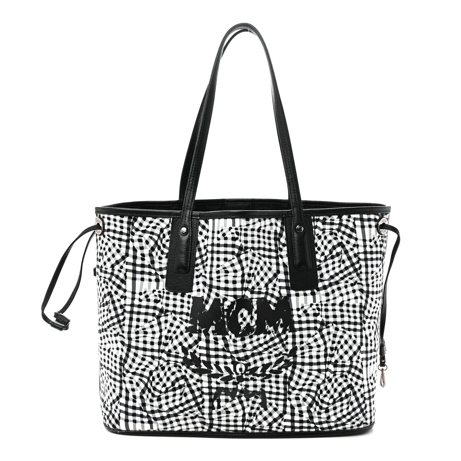 MCM Visetos Medium Liz Reversible Shopper Tote Black 3 of 14