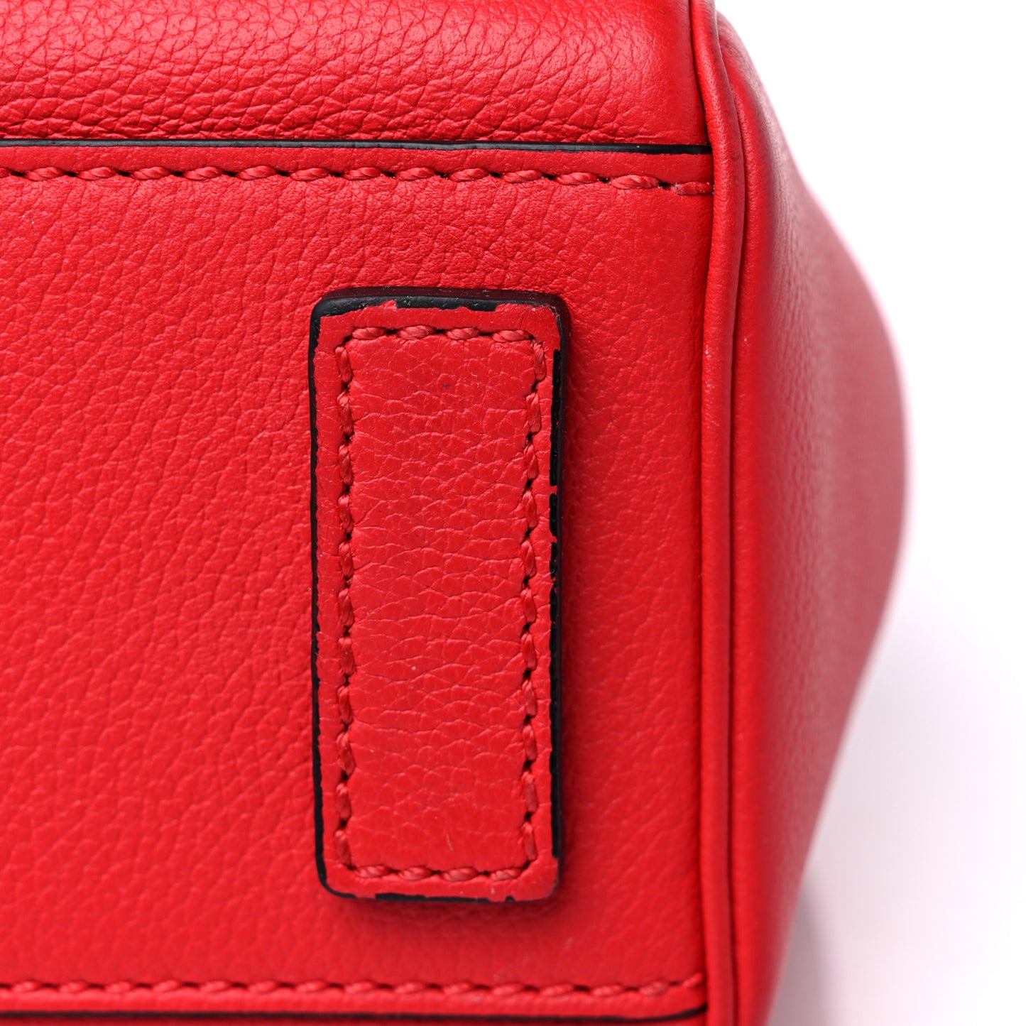 Grained Calfskin Medium La Medusa Bag Red