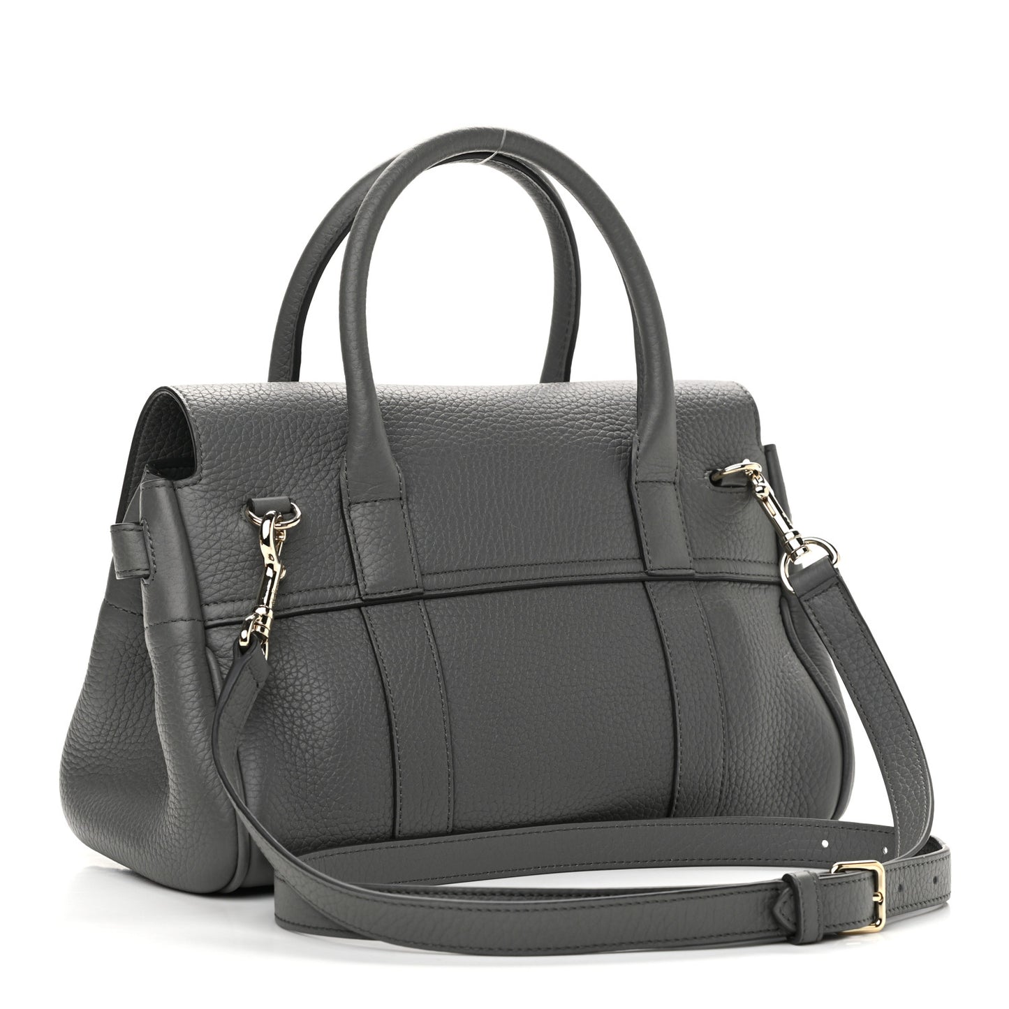 Classic Grain Small Bayswater Satchel Mole Grey