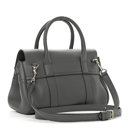 Mulberry Classic Grain Small Bayswater Satchel Mole Grey 3 of 10