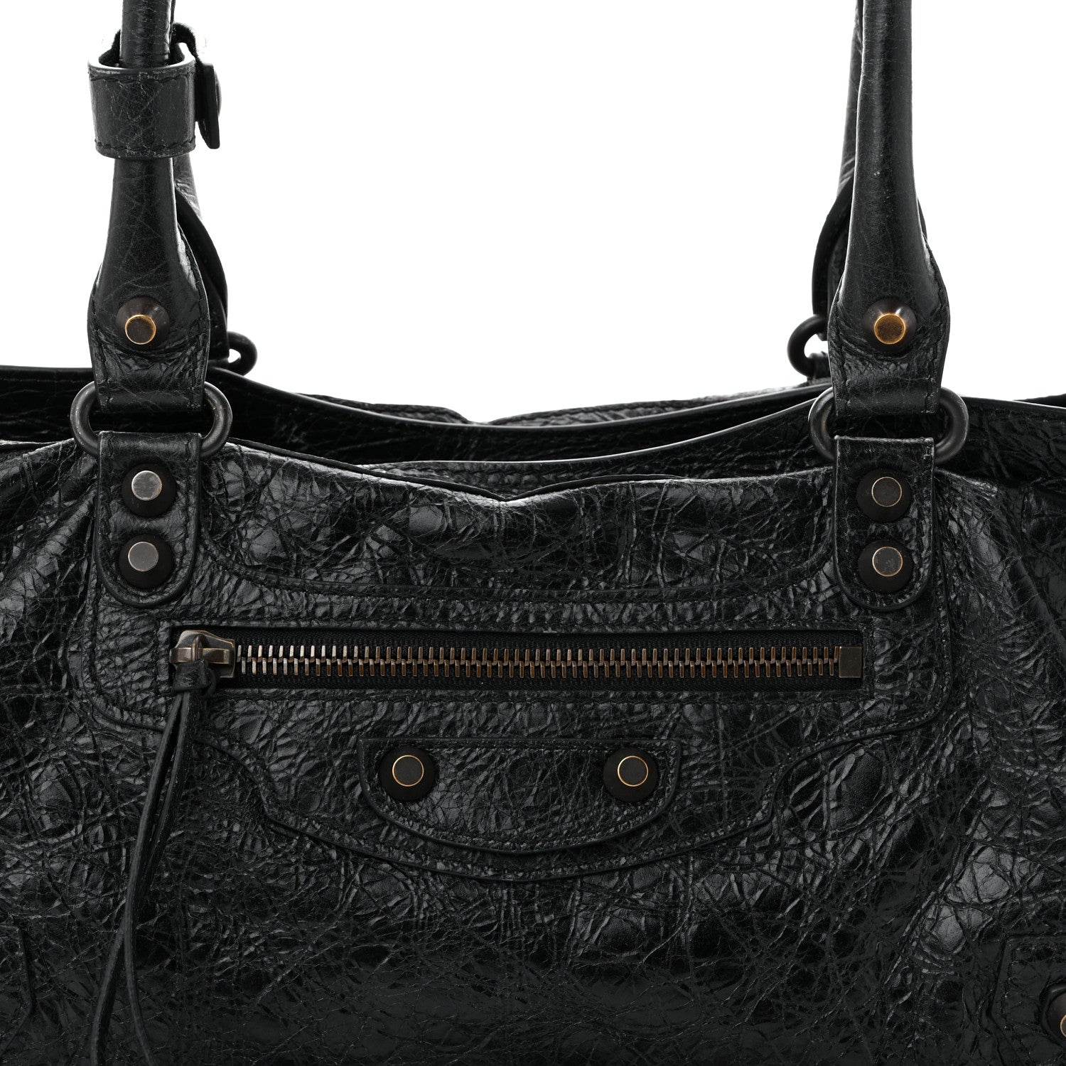 Balenciaga Agneau Arena Classic Hardware East West Le City Black 8 of 10