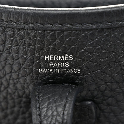 Hermes Taurillon Clemence Evelyne TPM Black 5 of 10