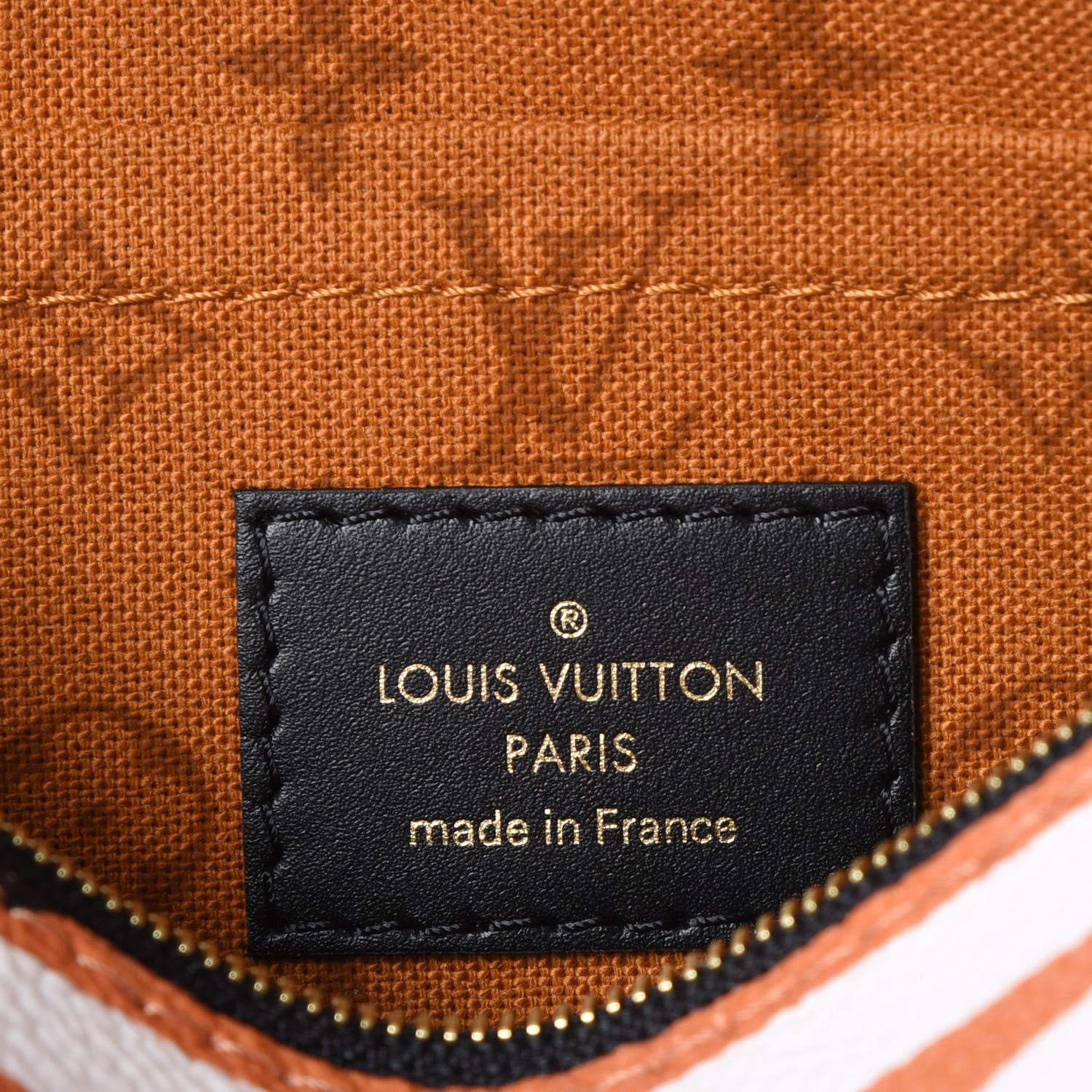Louis Vuitton Monogram Giant Crafty Neverfull MM GM Pochette Creme Caramel 7 of 9