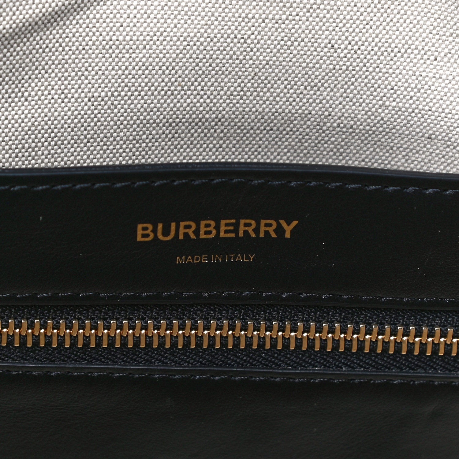 Burberry Calfskin Woven Vintage Check East West Book Tote 6 of 9
