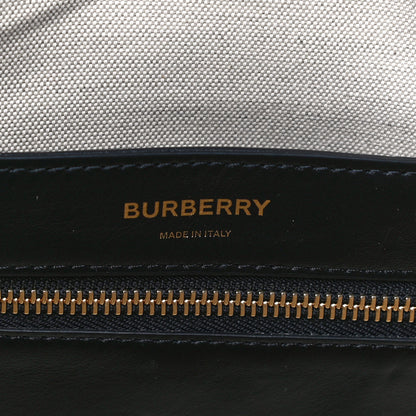 Burberry Calfskin Woven Vintage Check East West Book Tote 6 of 9