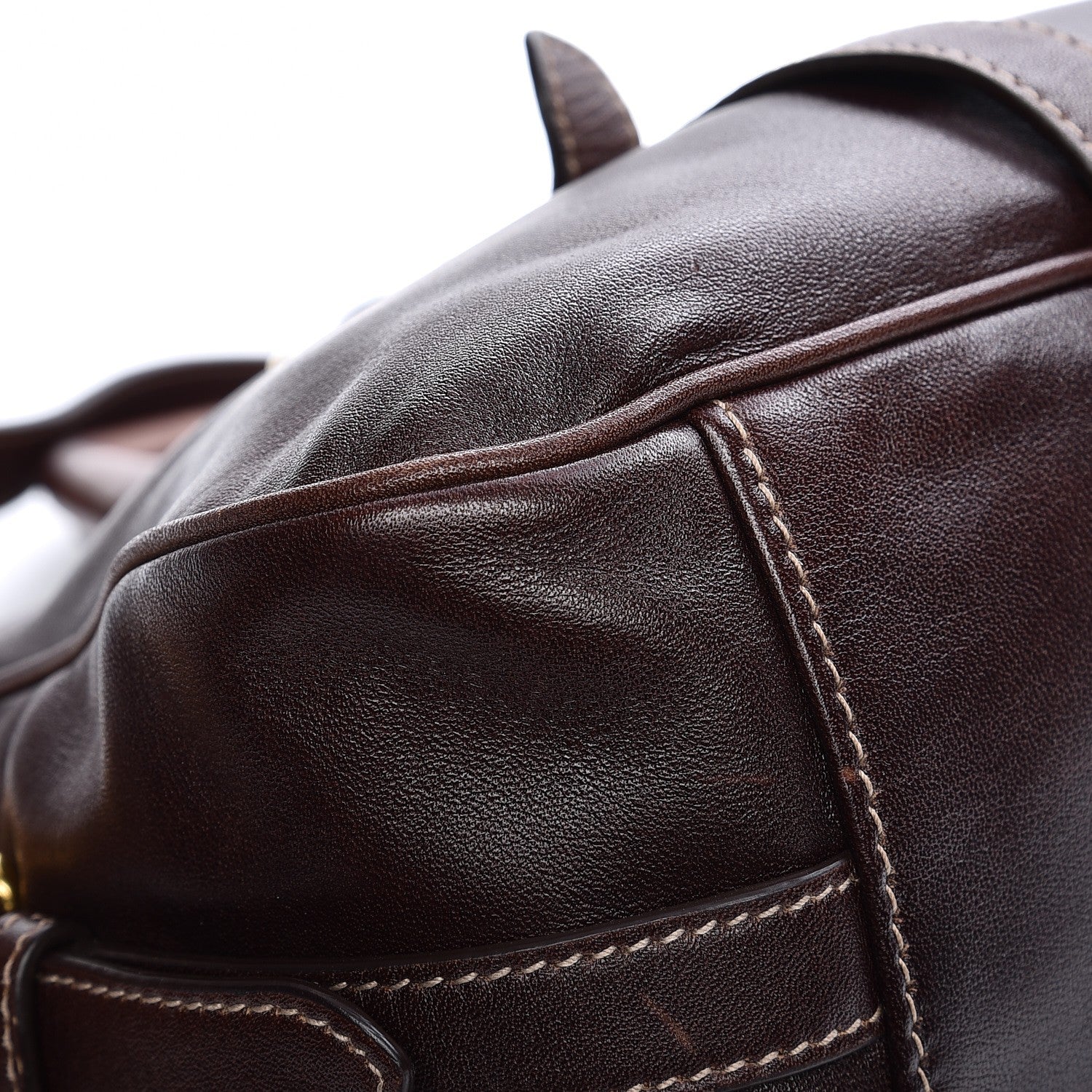 Prada Soft Calf Shopping Satchel Nocciolo 11 of 15