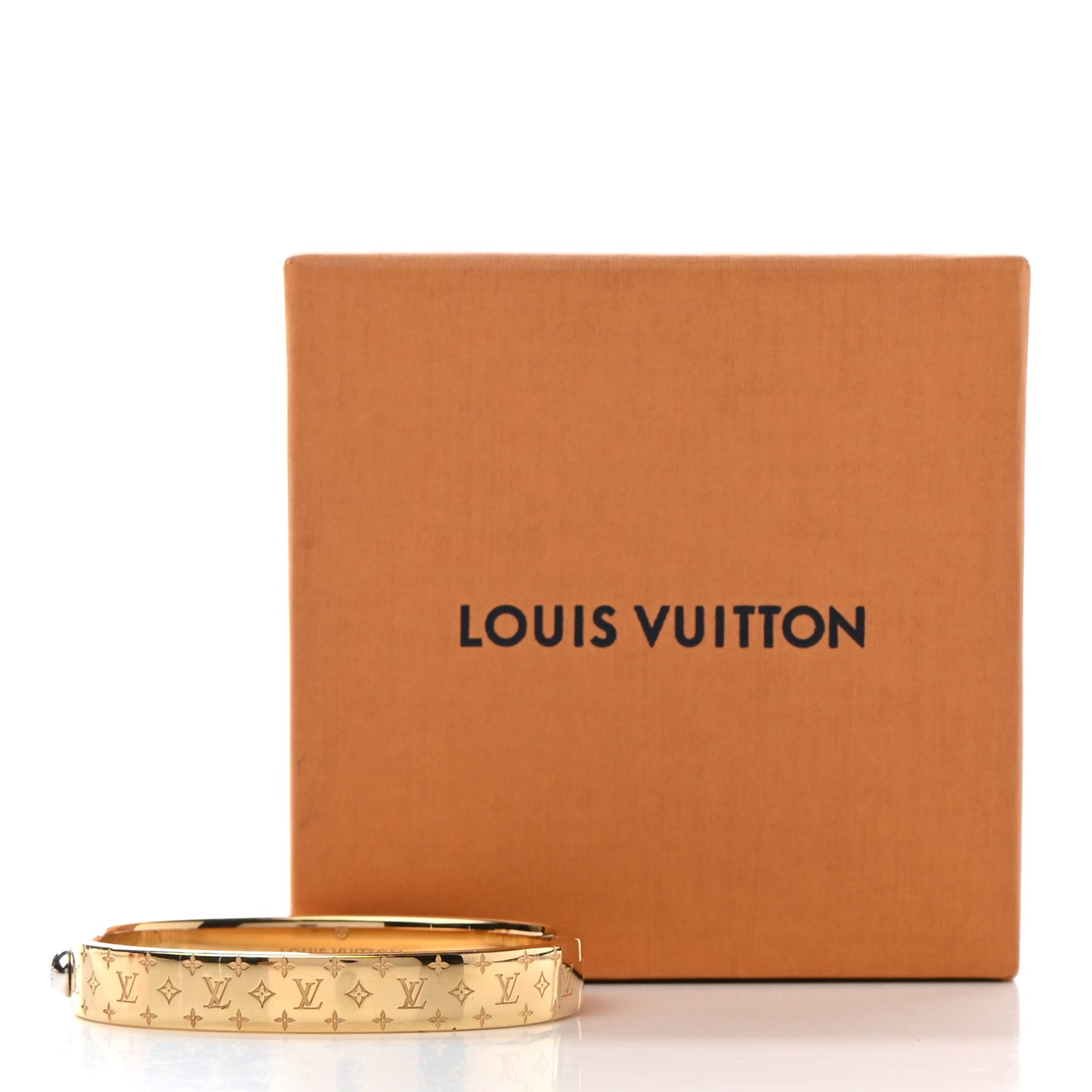 Brass Monogram Nanogram Cuff S Gold