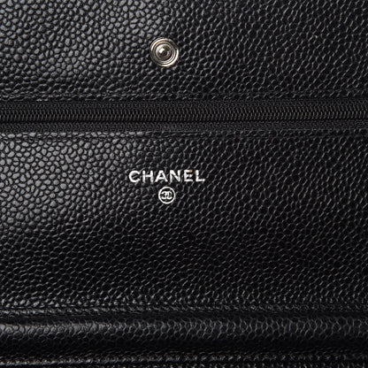 Chanel Caviar Quilted Wallet On Chain WOC Black 6 of 9