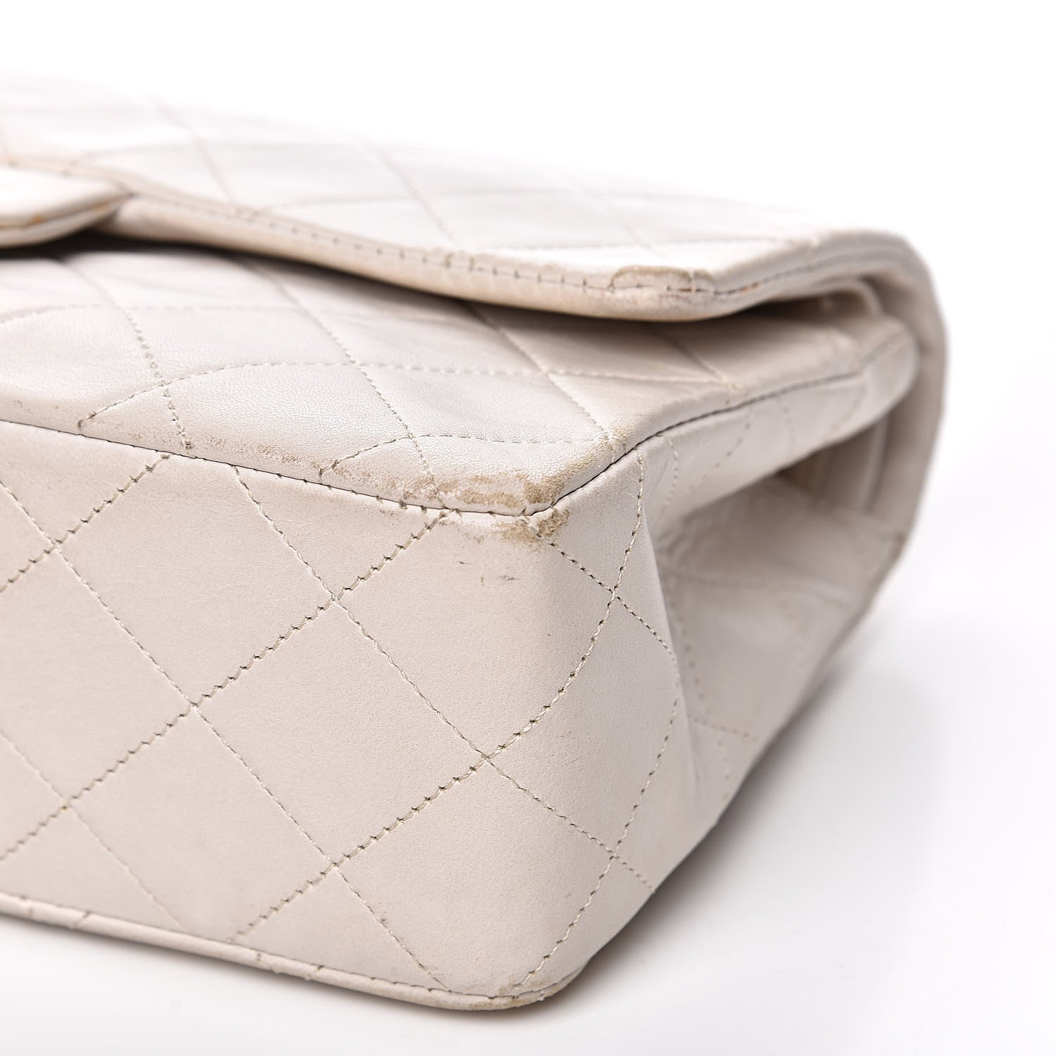 Chanel Lambskin Quilted Small Double Flap White 10 of 21