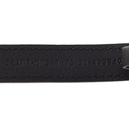 Gucci Skipper Calfskin Enamel GG 15mm Belt 75 30 Black 4 of 5