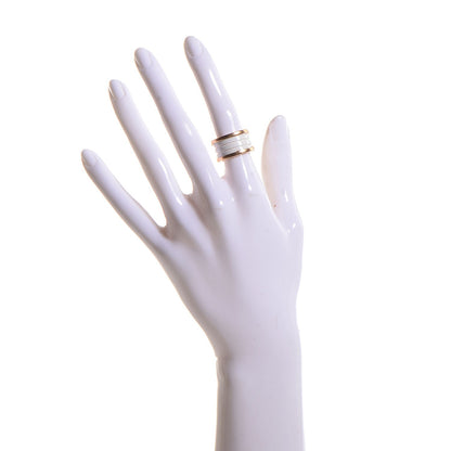 Bulgari 18K Rose Gold White Ceramic B.Zero1 Four-Band Ring 50 5.5 2 of 6
