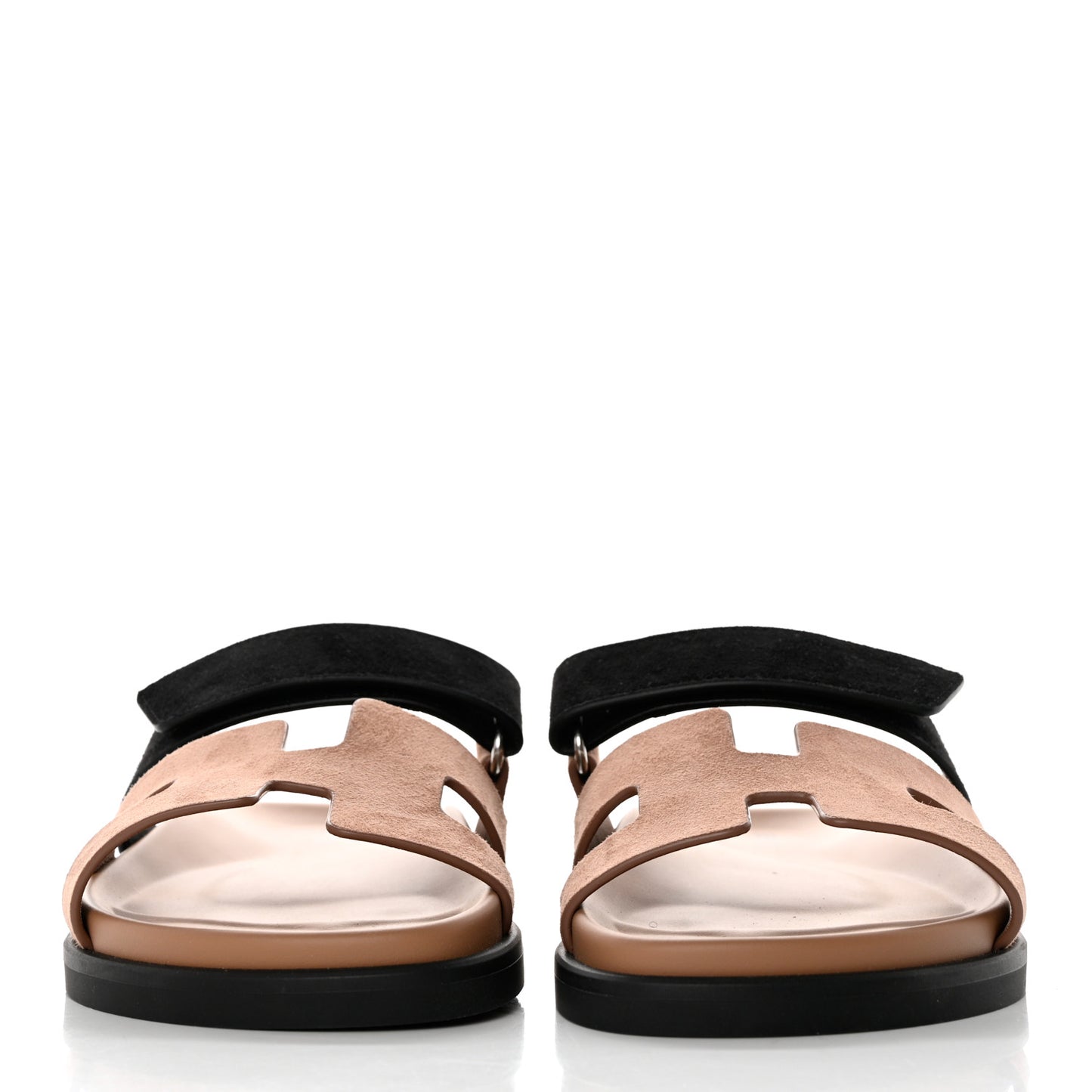 Suede Goatskin Womens Chypre Sandals 36 Rose Perle Black